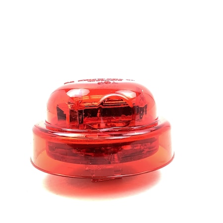 Truck-Lite High Profile, Led, Red Round, 8 Diode, Marker Clearance Light, Pc, Fit N Forget M/C, 12V 10375R